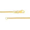 1.8mm Hollow Round Box Chain with Lobster Lock