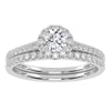 10K 0.50Ct Certified Lab-Grown  Diamond Bridal Set