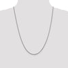 14K White Gold 1.6mm D/C Open Franco Chain