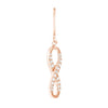 Dangle CZ Infinity Earrings