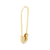 Diamond Safety Pin Threader Earrings