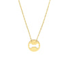 So You Cutout Dog Bone Mini Disk Necklace