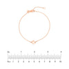 Slanted Gothic Initial Bracelet