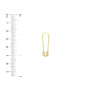 Diamond Safety Pin Threader Earrings