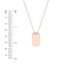 Engravable Dog Tag Adj. Necklace