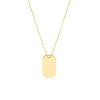 Engravable Dog Tag Adj. Necklace