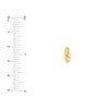 Shrimp Open Hoop Earrings