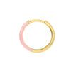 Pink Enamel 1/2 Polished Hoops