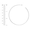 75mm x 1.15mm Hoop Post Earrings