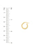 9.8mm Round Hoop Polished Earrings