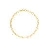 3.80mm Hollow Paper Clip Chain with Pear Lock