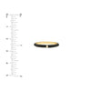 Diamond Bezel on Black Enamel Band Ring