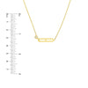 Diamond Solitaire Paper Clip Element Necklace