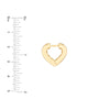 Heart Huggie Earrings