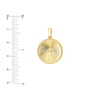3pt Diamond Round Radiant Pendant