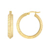 20x4mm D/C Knife Edge Round Hoops