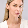 Puff Corrugated Open Hoop Earrings