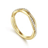14K Yellow Gold Diamond Matching Wedding Band