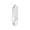 Sterling Silver Oval Hoop Earrings