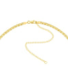 Triple Strand Bead &amp; Rice Chain Adj. Necklace