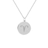 Aries Organic Disc Pendant Necklace