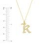 Diamond Gothic 'K' Necklace