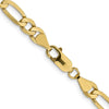 14K 6.00mm Flat Figaro Chain