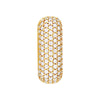 5 Row Pave Diamond Paper Clip Huggies (1-1/3tcw)