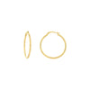 2mm x 30mm Polished Hoop Earrings