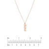 5mm Vertical Script Numeral Necklace