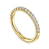 14K Yellow Gold Diamond Matching Wedding Band