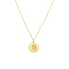 Virgo Organic Disc Pendant Necklace