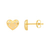 1/20tcw Diamond Puffy Heart Stud Earrings