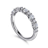 14K White Gold Diamond Wedding Band