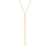 Vertical Bar Necklace with 1/2pt Diamond