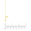 D/C Cable Chain Necklace with Slider Bead
