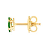 2.5mm Tsavorite Flower Stud Earrings