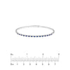 Sapphire &amp; Diamond Flex Tennis Bracelet (7/8tcw)