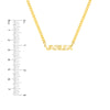 Block Nameplate Curb Chain Necklace