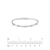 5-Diamond Mesh Bangle