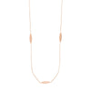 Sterling Silver Marquise Station Long Necklace