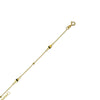 Mini Bead and Twist Adjustable Anklet