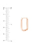 20mm Oblong Polished Mini Hoops