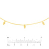 Diamond-Cut Bead Drops Adjustable Choker