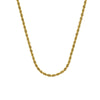 3mm D/C Rope Chain with Lobster Lock