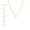 Diamond Drops Necklace on D/C Bead Chain