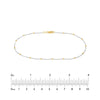 2.0mm Two-Tone Saturn Curb Chain with Lobster Lock