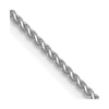 14K White Gold 1mm D/C Spiga Chain Anklet