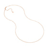 0.8mm Sterling Box Chain w/Slider Bead