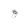 HOME  PRODUCTS  HALO-STYLE ENGAGEMENT RING OR BAND 14K White 7x5 mm Emerald 1/3 CTW Natural Diamond Semi-Set Halo-Style Engagement Ring